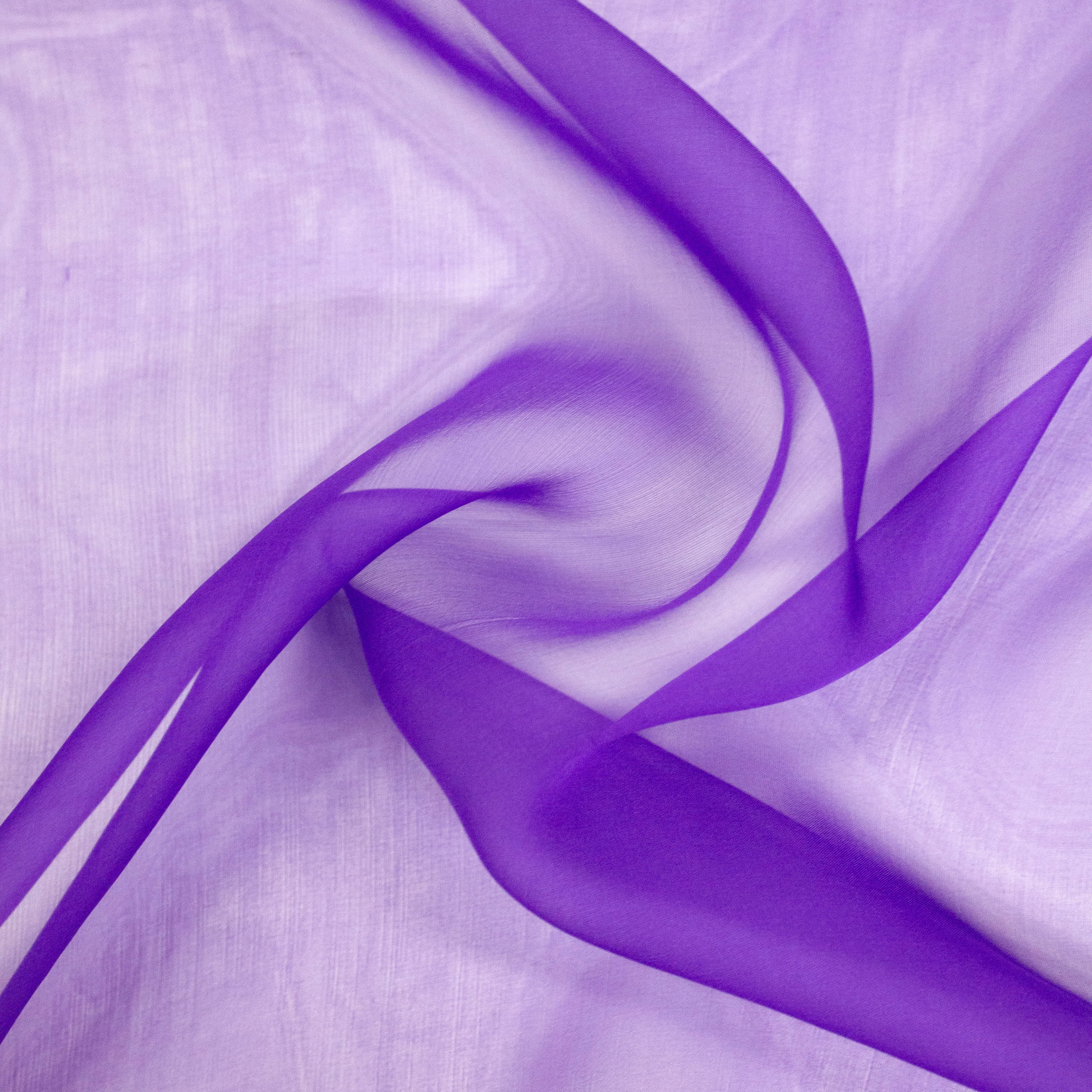 Aimee Purple Silk Voile