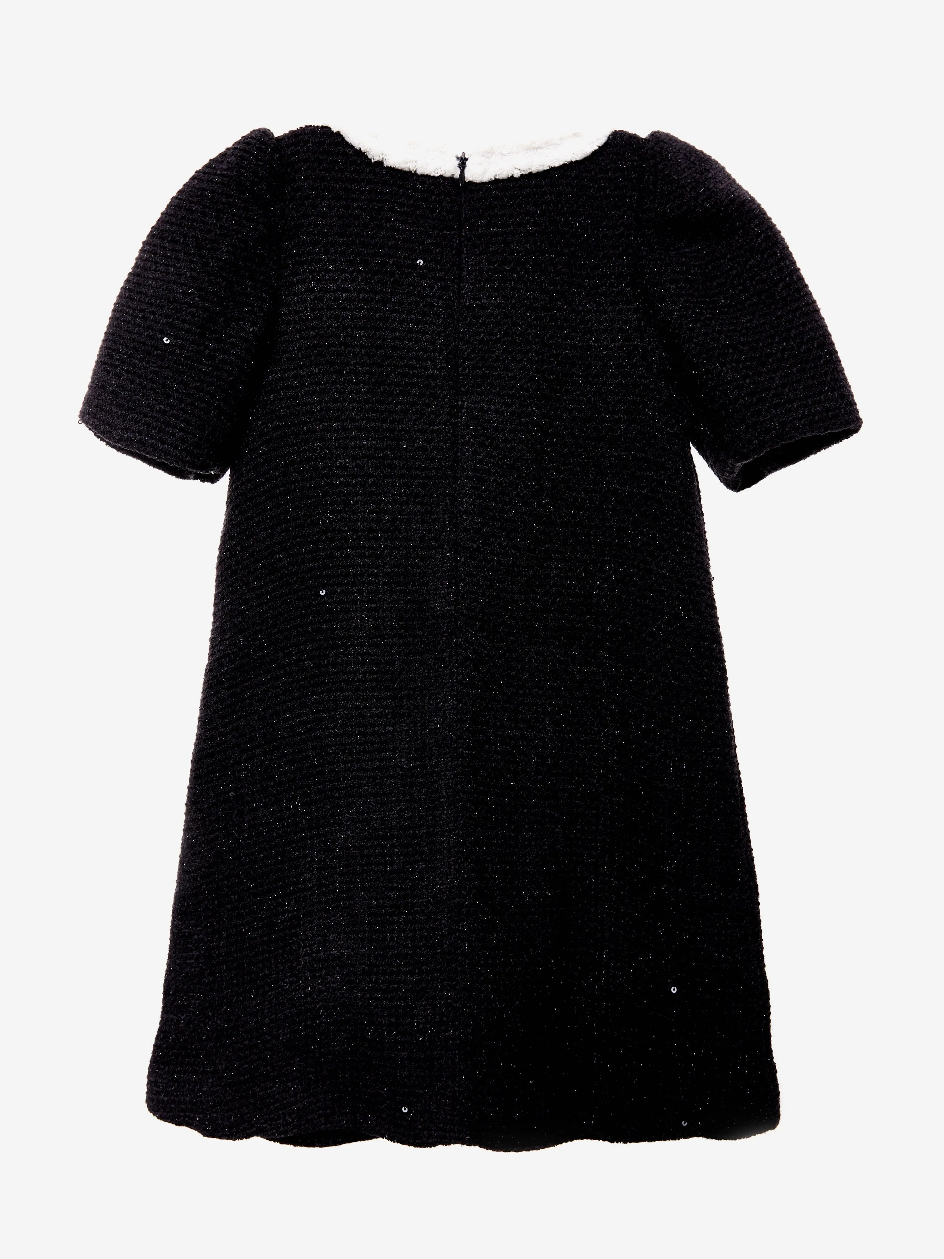BCBG Girls Tweed Dress in Black