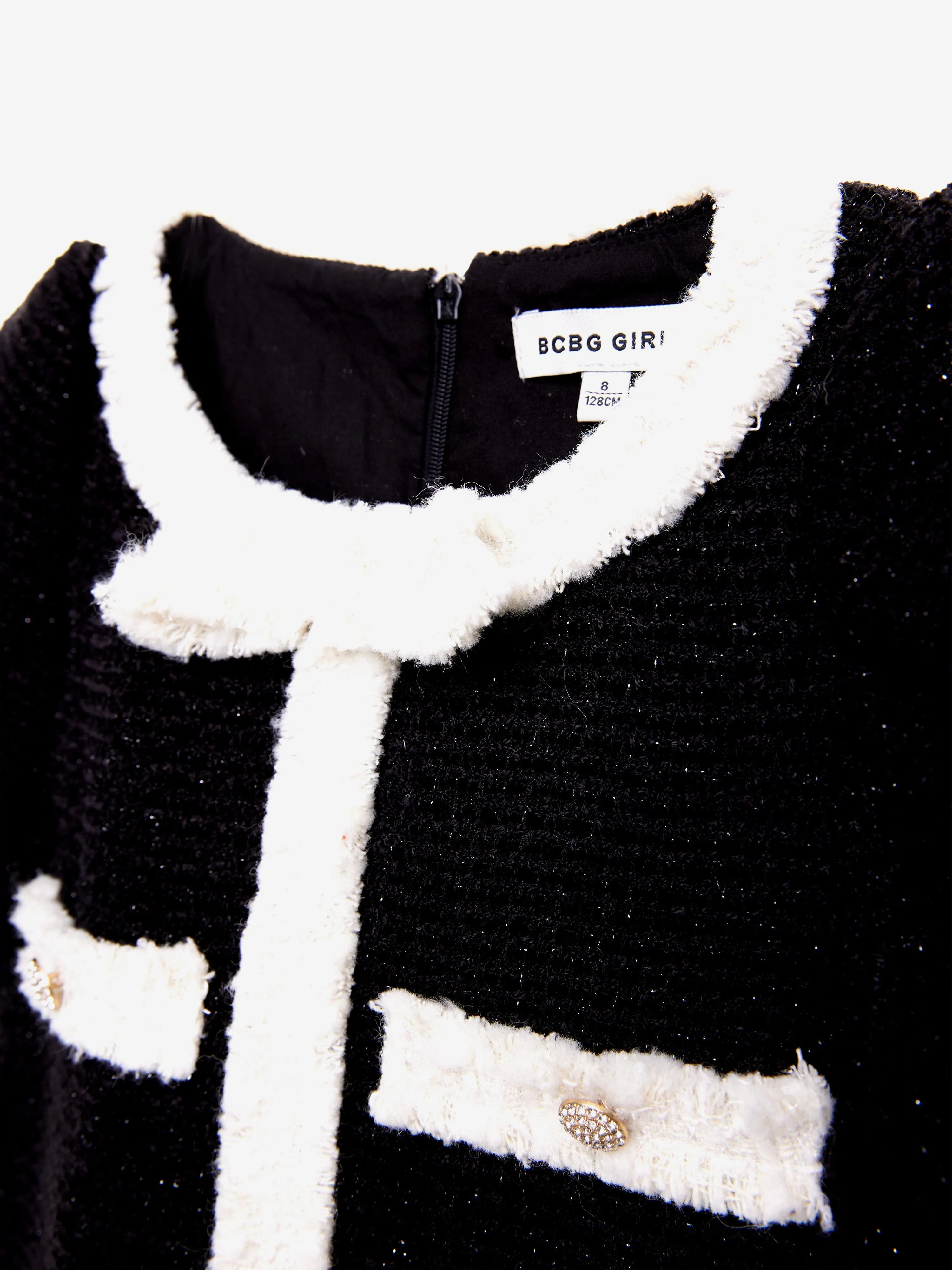 BCBG Girls Tweed Dress in Black