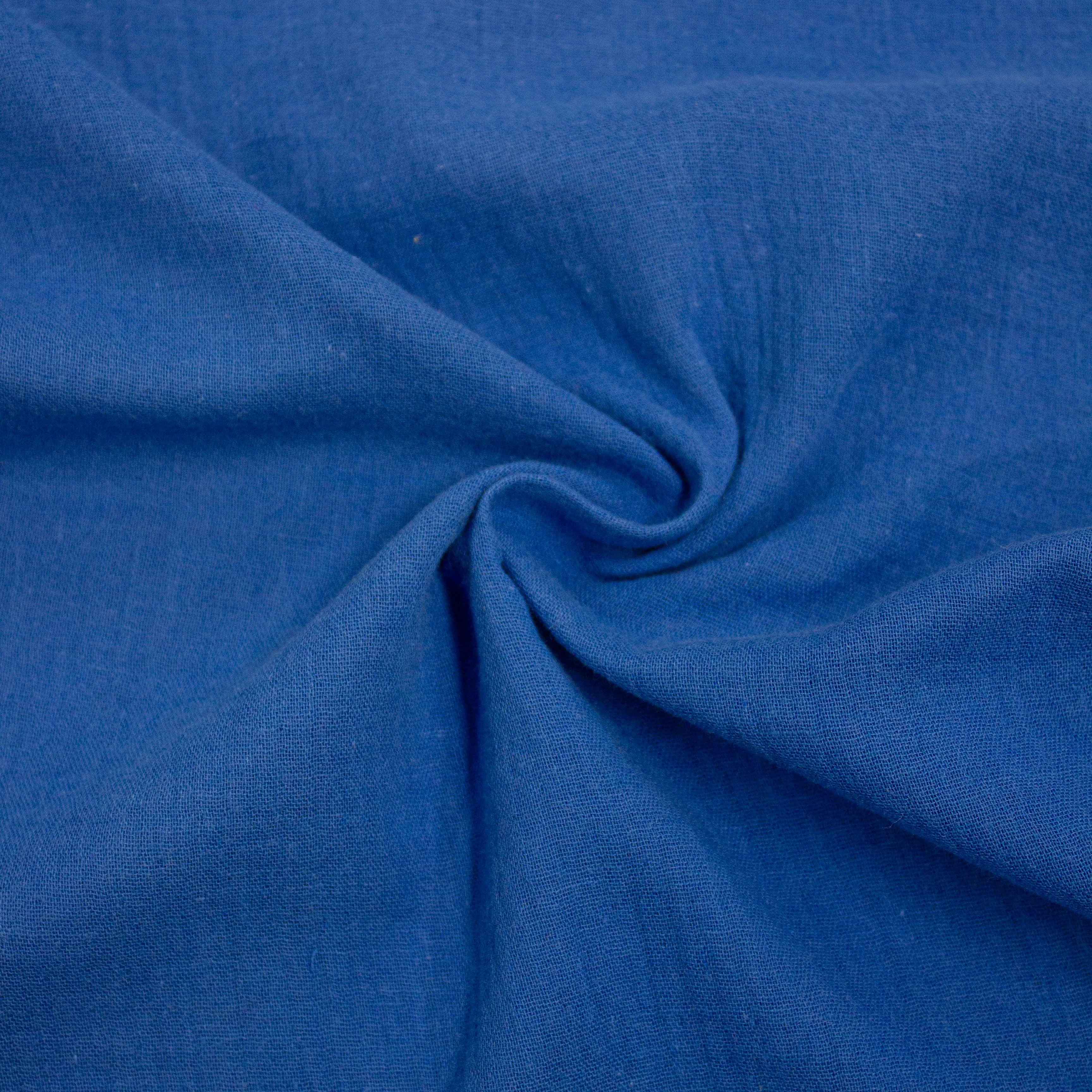 Bie Azure Blue Cotton Gauze