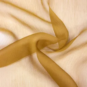 Bryn Caramel Ochre Silk Chiffon