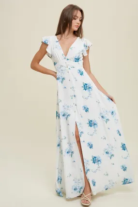 Budapest Blues Floral Dress
