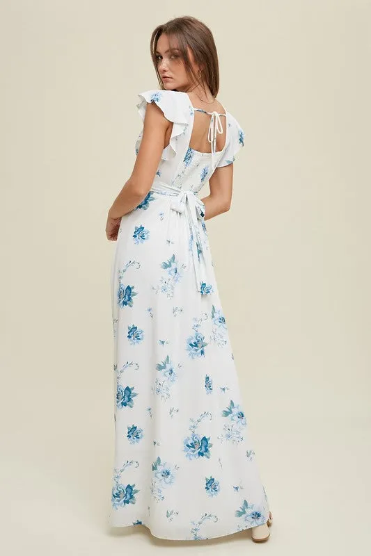 Budapest Blues Floral Dress