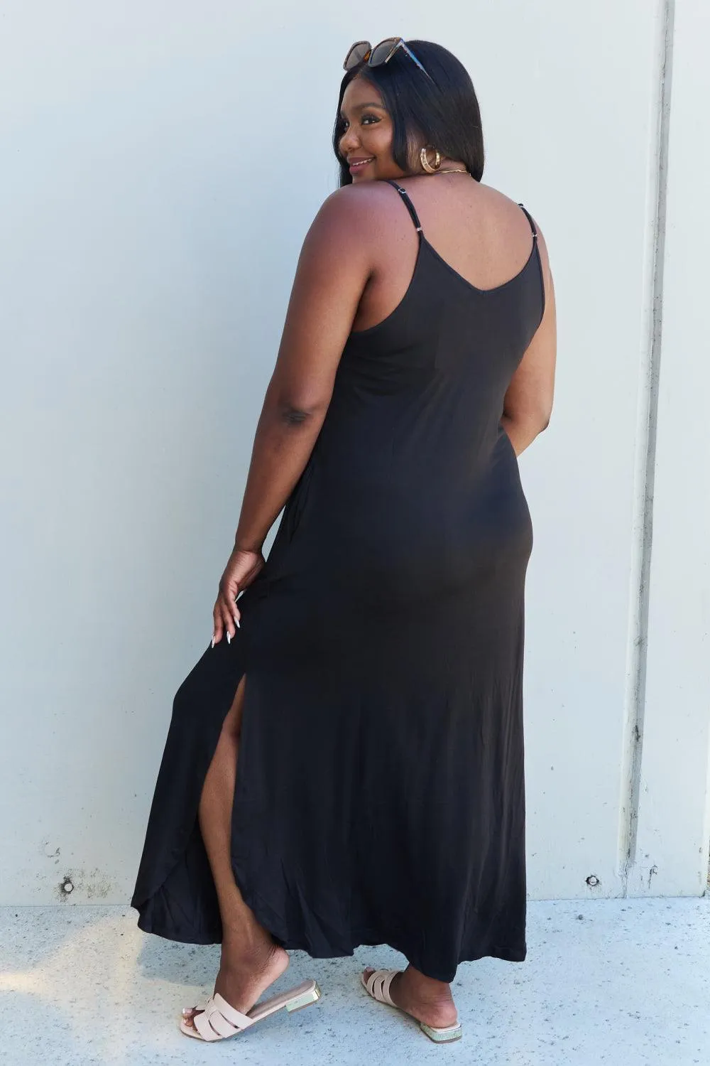 Cami Good Energy Maxi Dress in Black