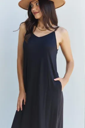Cami Good Energy Maxi Dress in Black