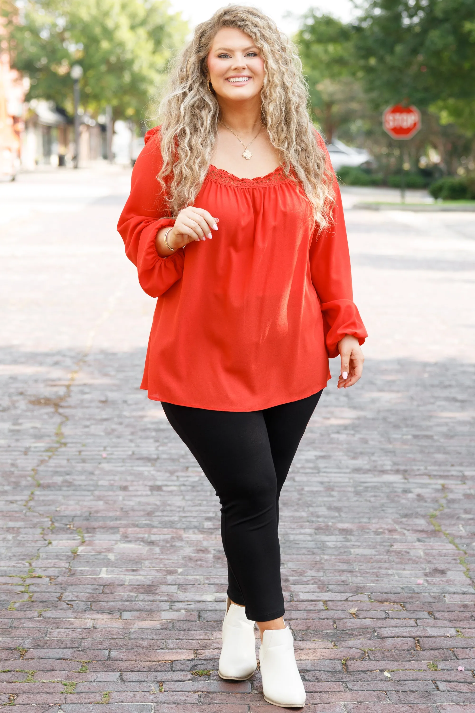 Chance For Love Top, Rust