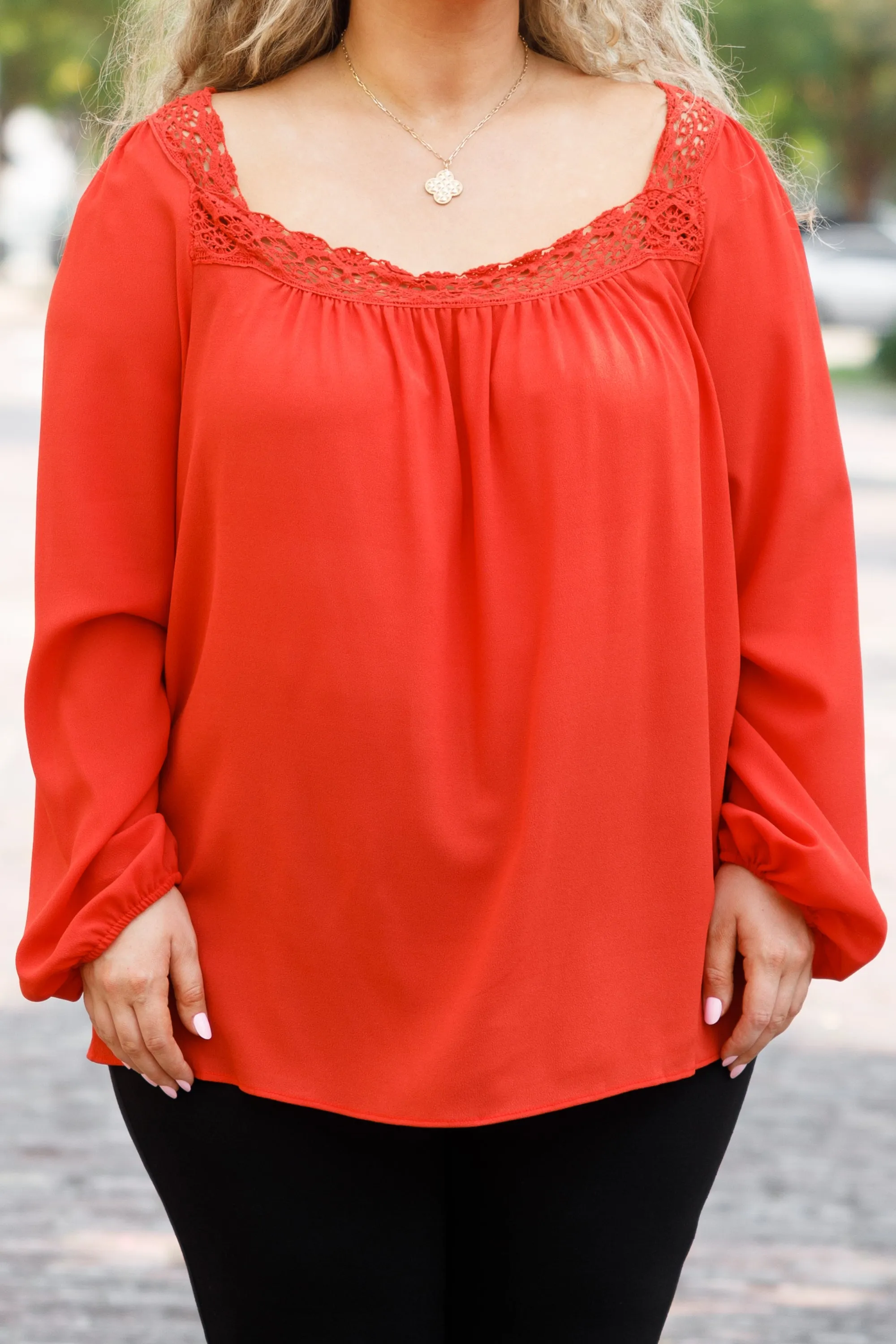 Chance For Love Top, Rust