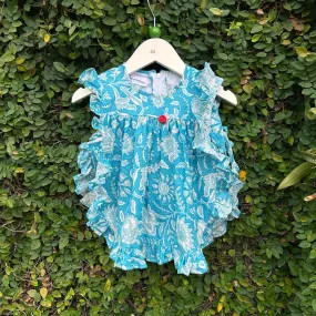 Charming Floral Apron Dress for Baby Bliss