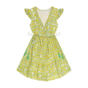 Coralie Women's Dress in Citrus Yellow