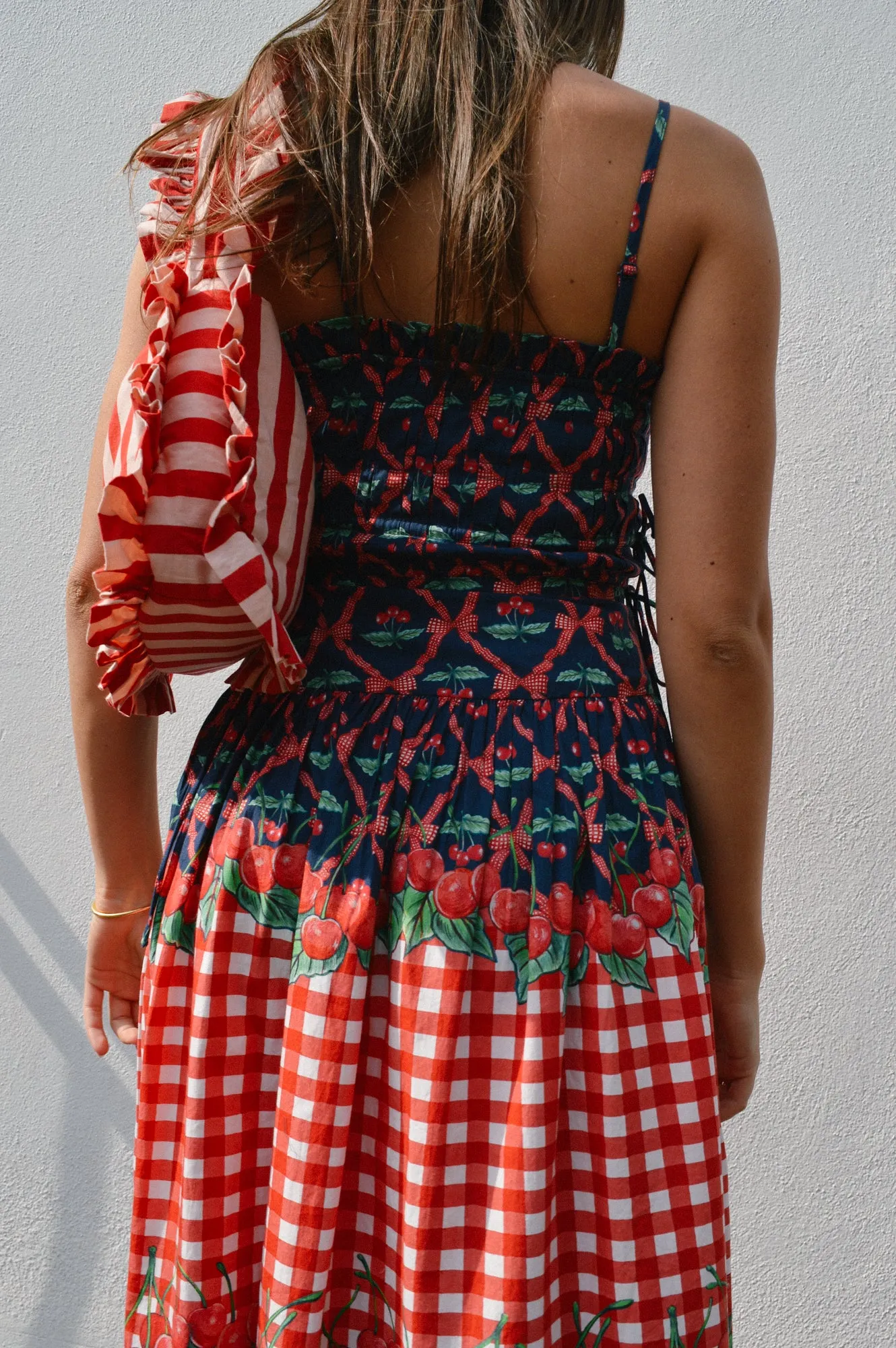 Damson Madder Keila Cherry Pie Midi Dress