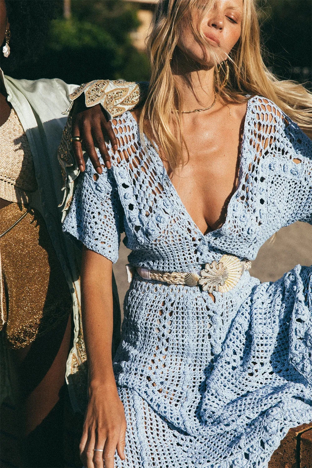 Daydreamer Crochet Midi Dress