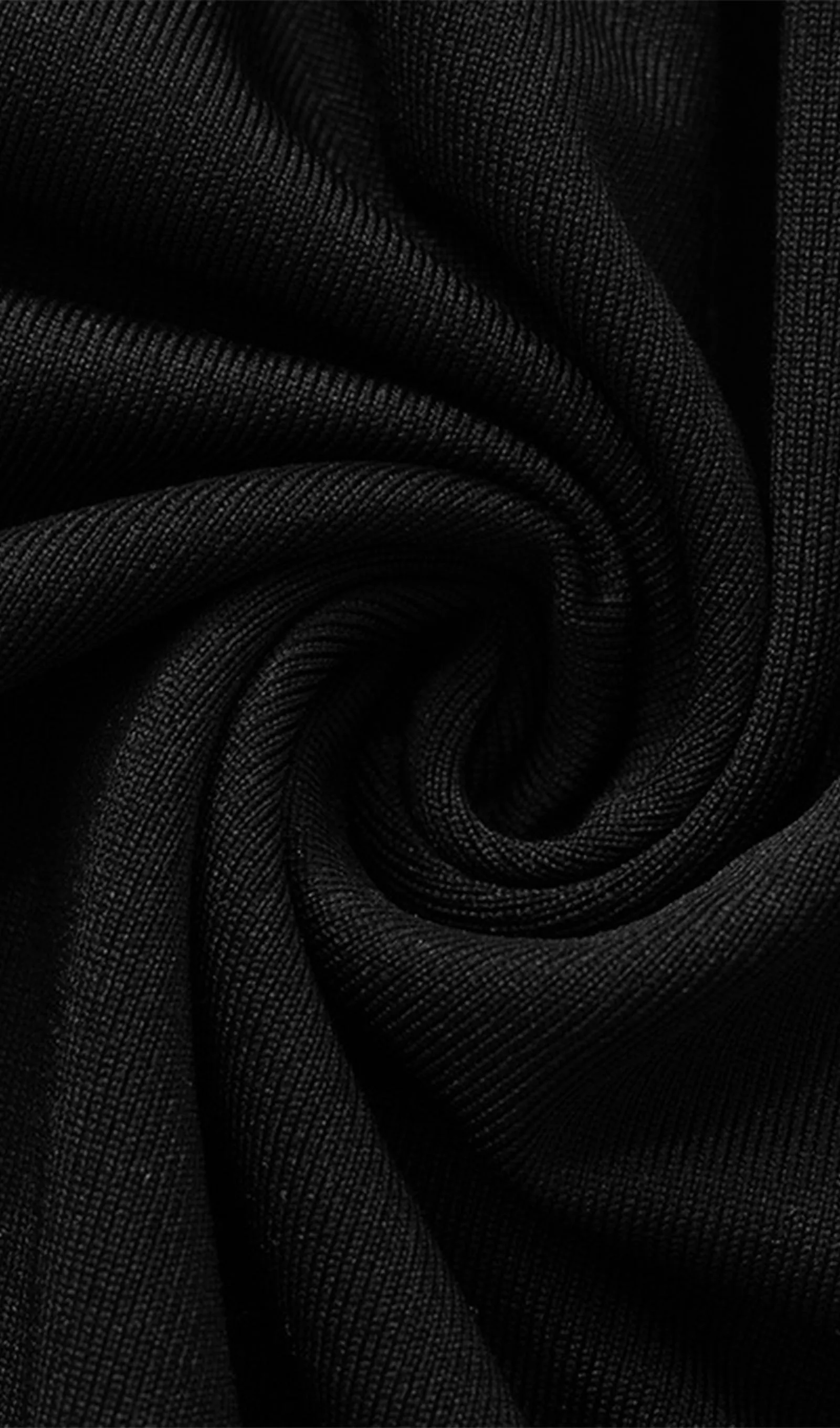 Deep V Neck Maxi Dress Black
