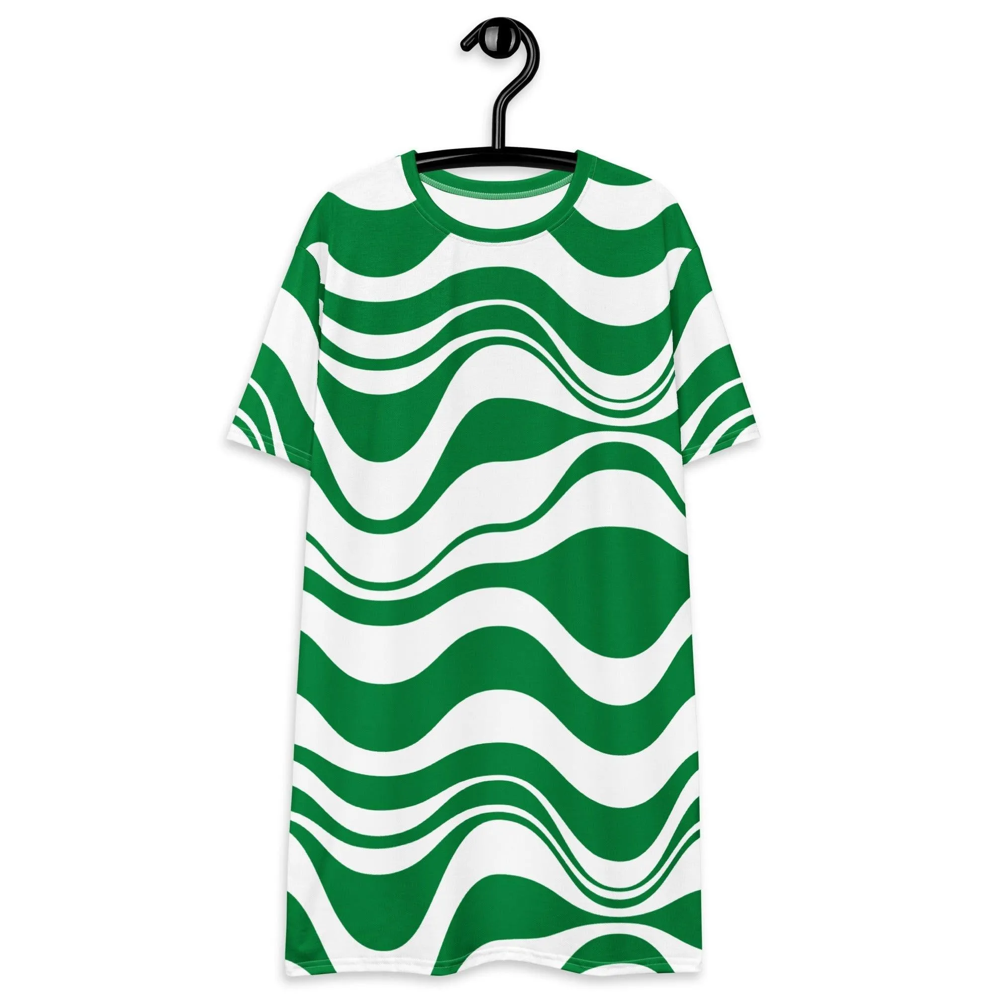 ENERGY WAVES green - T-shirt dress