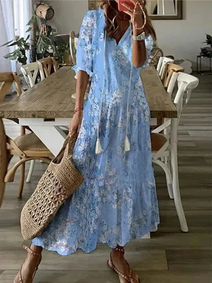 Evan™ Elegant Boho Dress with Tummy Coverage