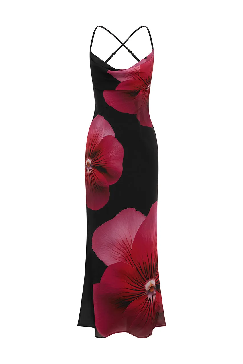Evelyn™ | Floral Pink Maxi Dress