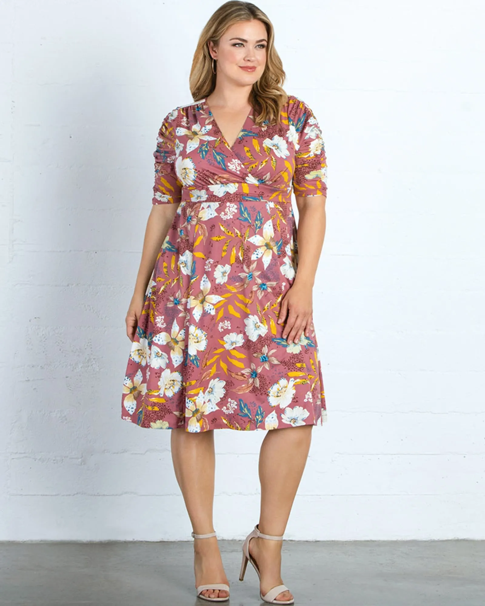 Gabriella Dress | MAUVE FLORAL PRINT