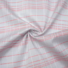 Gala Grey Check Transparent Cotton SHOWROOM SAMPLE 34CM X 60CM