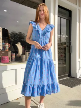 Hatley Aria Midi Dress - Rainbow Feather Dobby