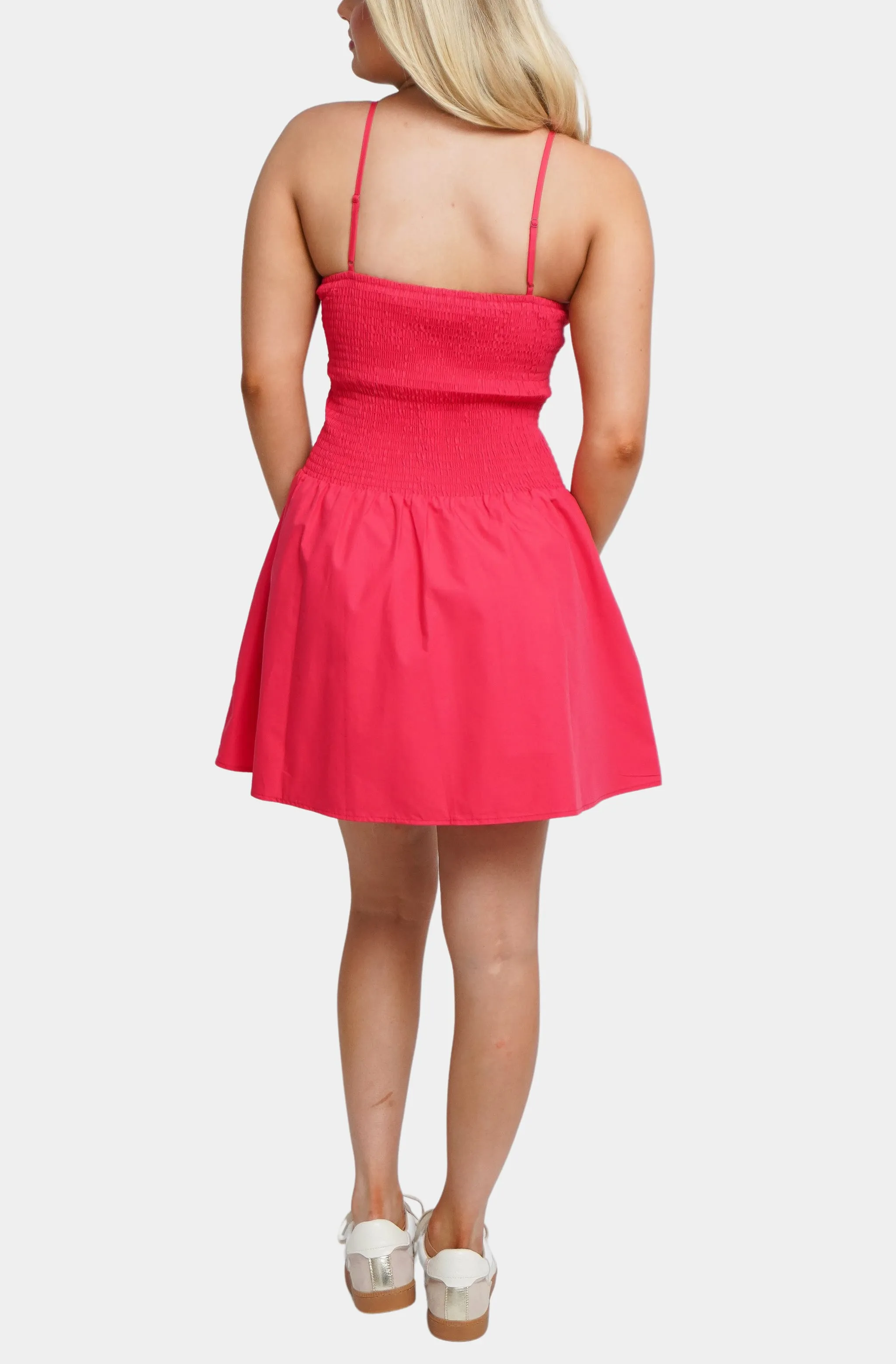 Hemline Exclusive Poplin Strap Dress