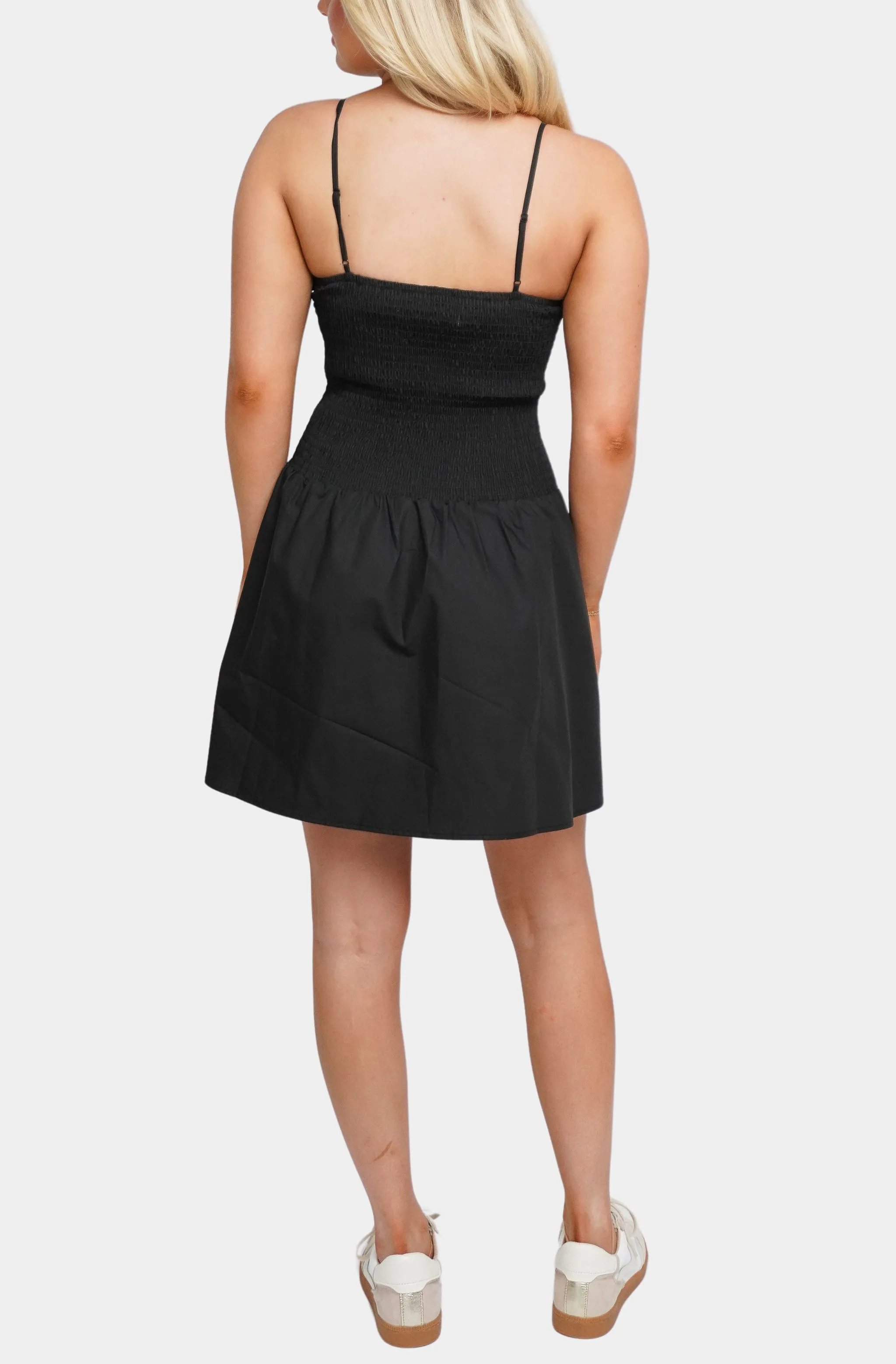 Hemline Exclusive Poplin Strap Dress