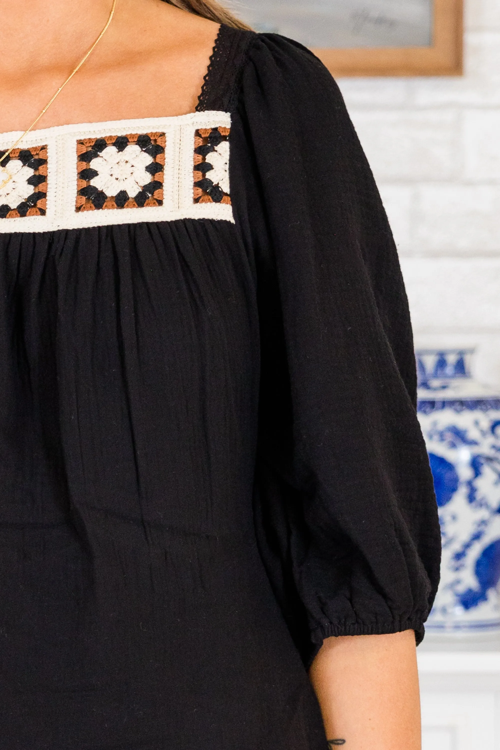 It's Not My Fault Top, Black