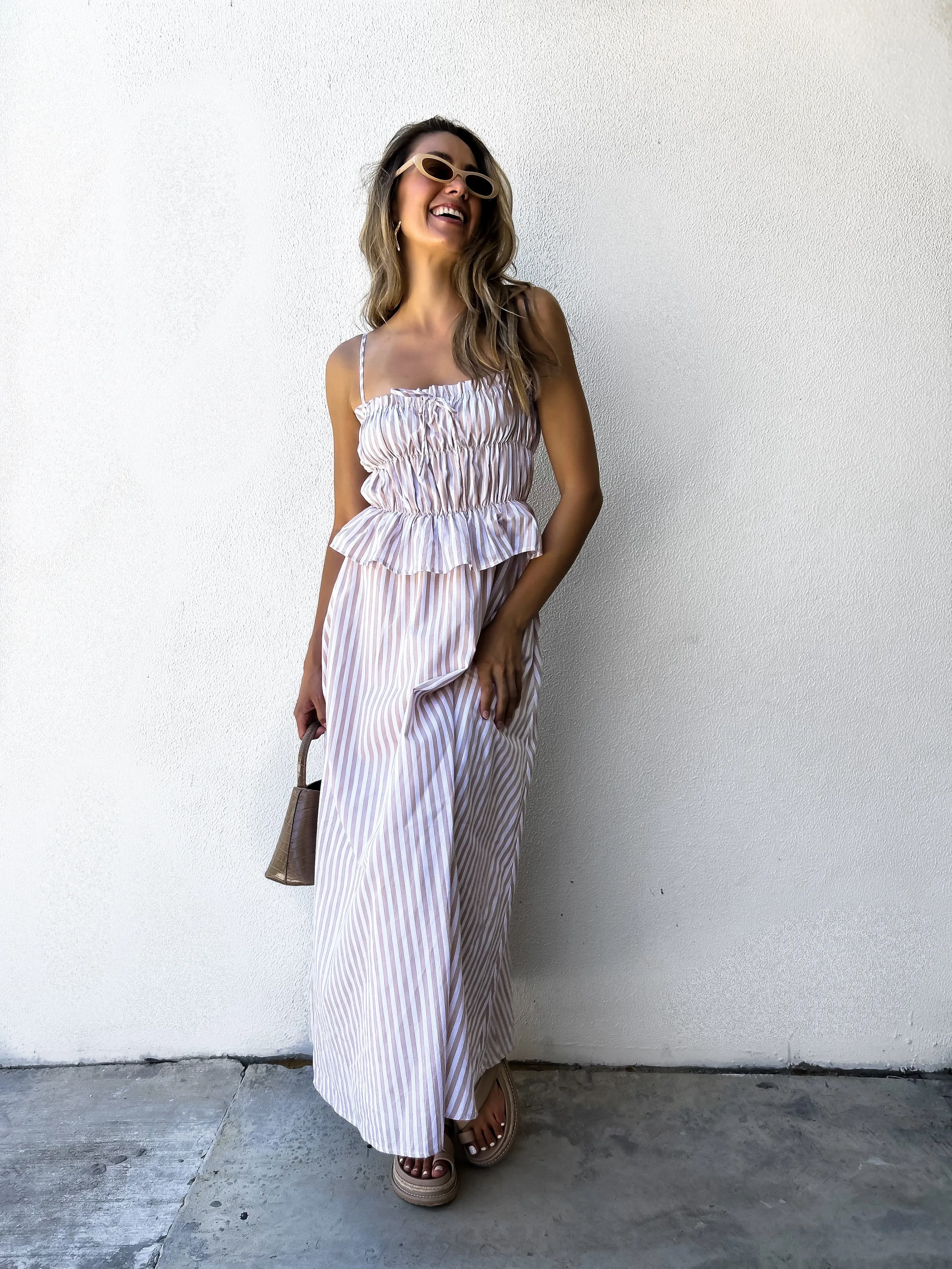 KALISI Maxi - Taupe/White