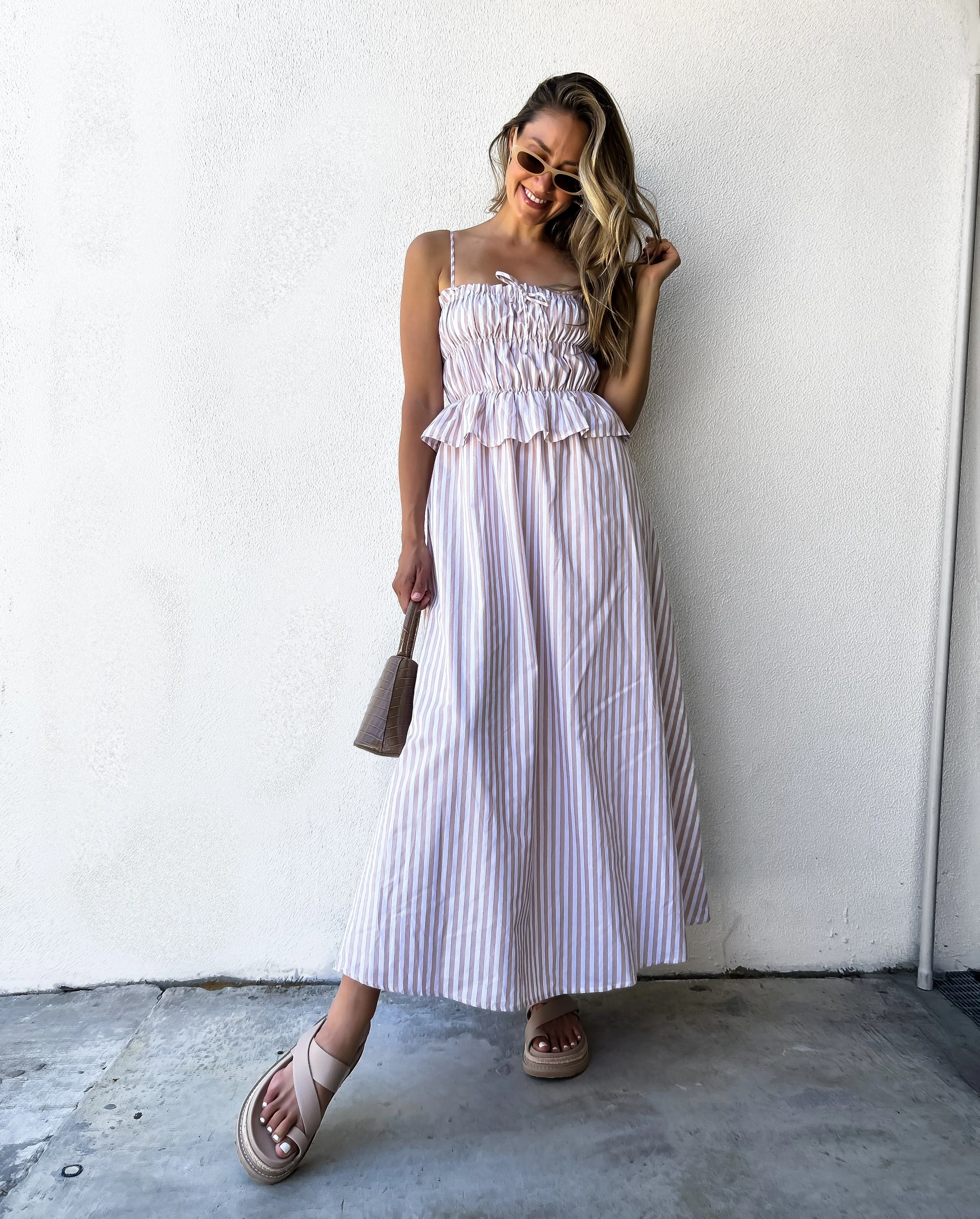 KALISI Maxi - Taupe/White