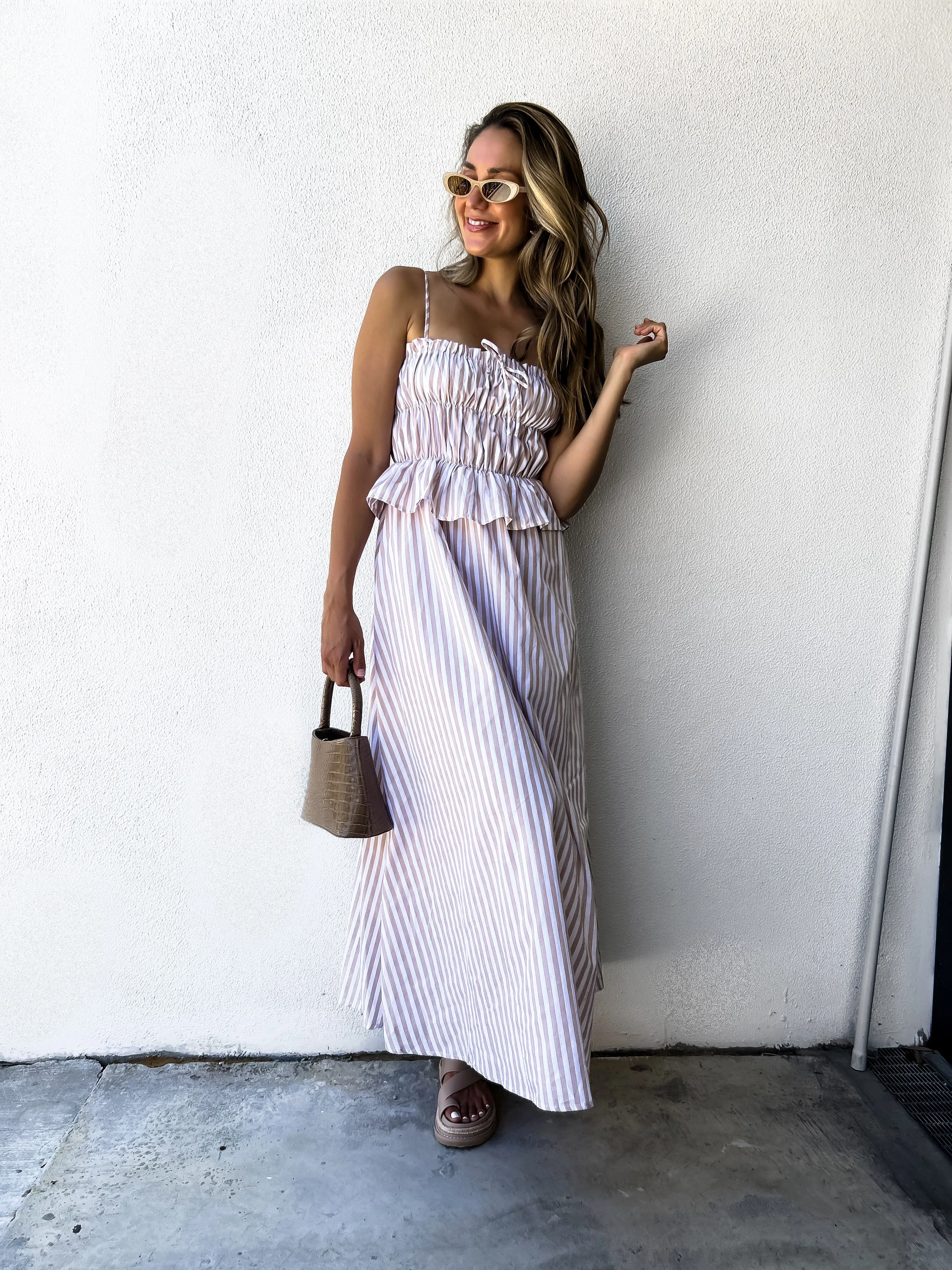 KALISI Maxi - Taupe/White