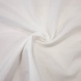 Kyle Ivory White Striped Cotton