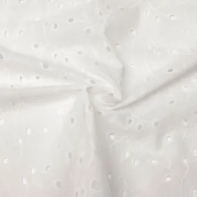 Loes White Embroidered Cotton