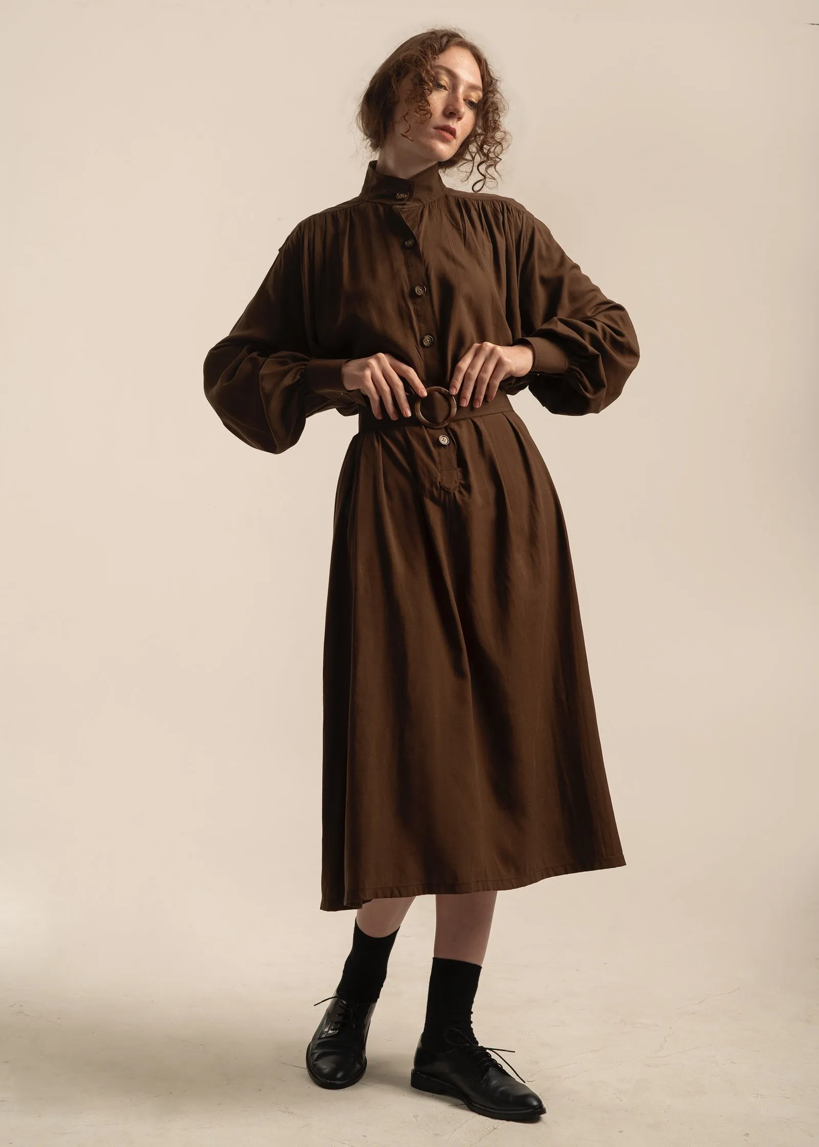 Mara Dress (Brown)