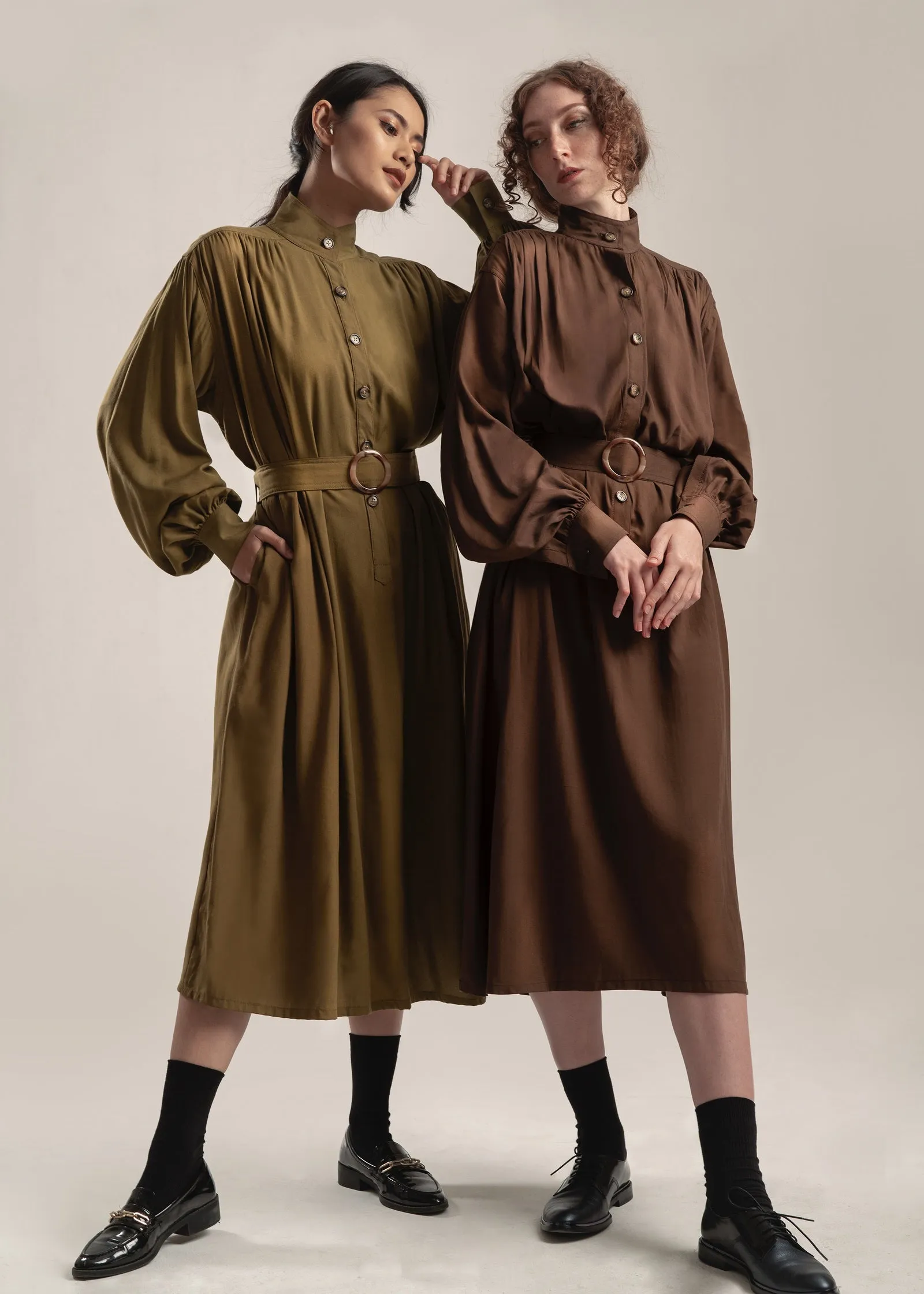 Mara Dress (Brown)