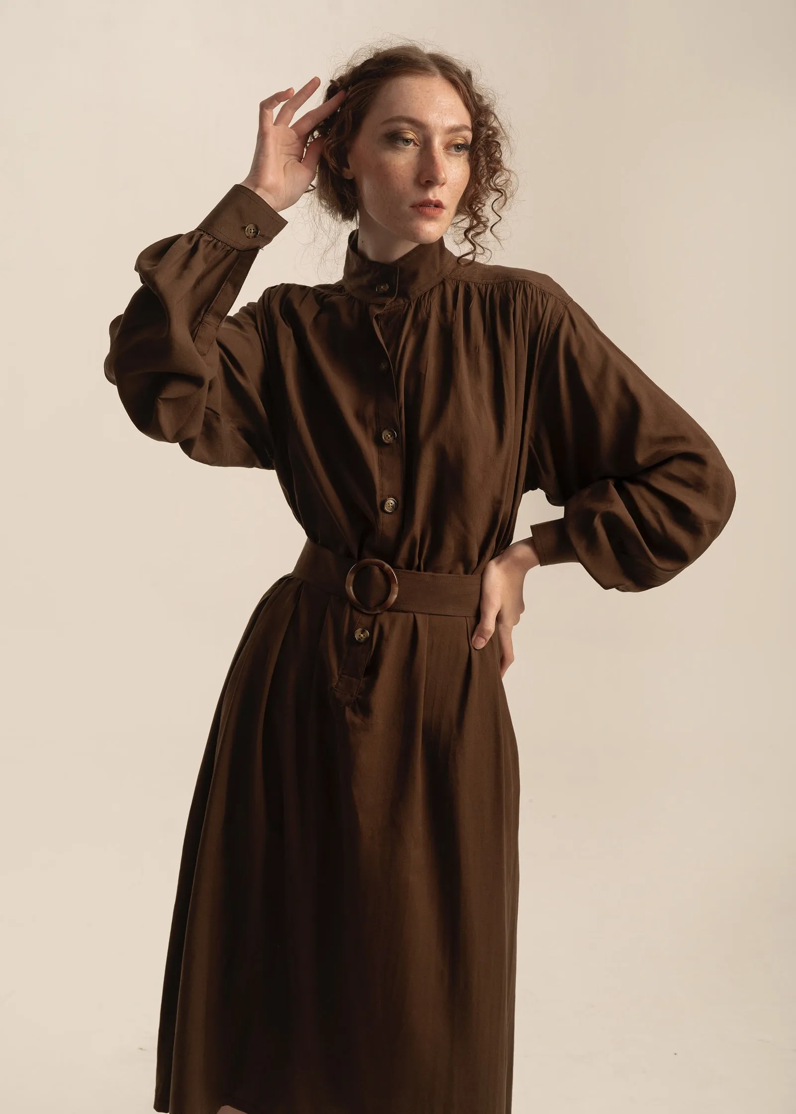 Mara Dress (Brown)