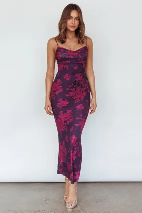 Moana Maxi Dress- Grape