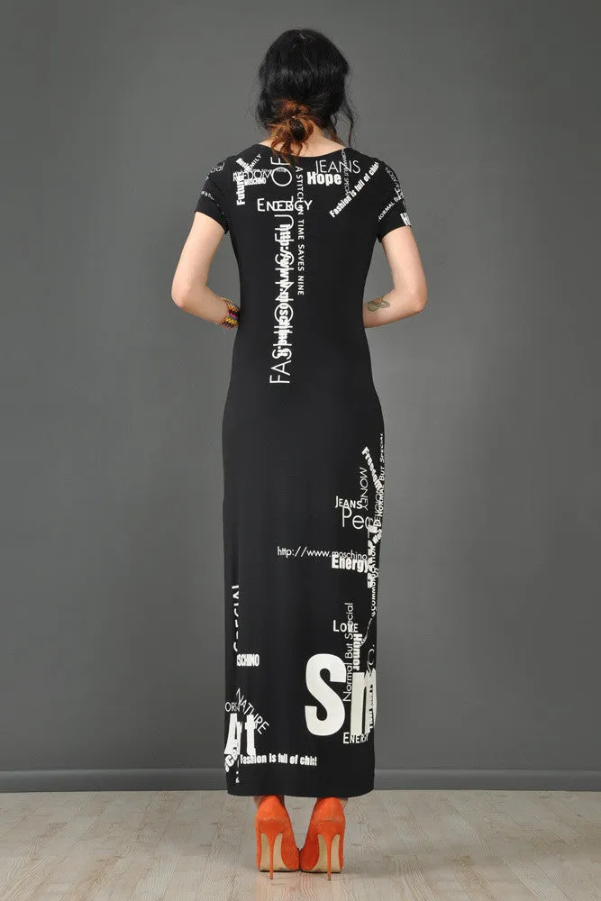 Moschino Positive Energy Text Dress