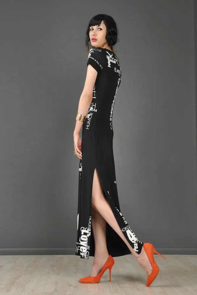 Moschino Positive Energy Text Dress