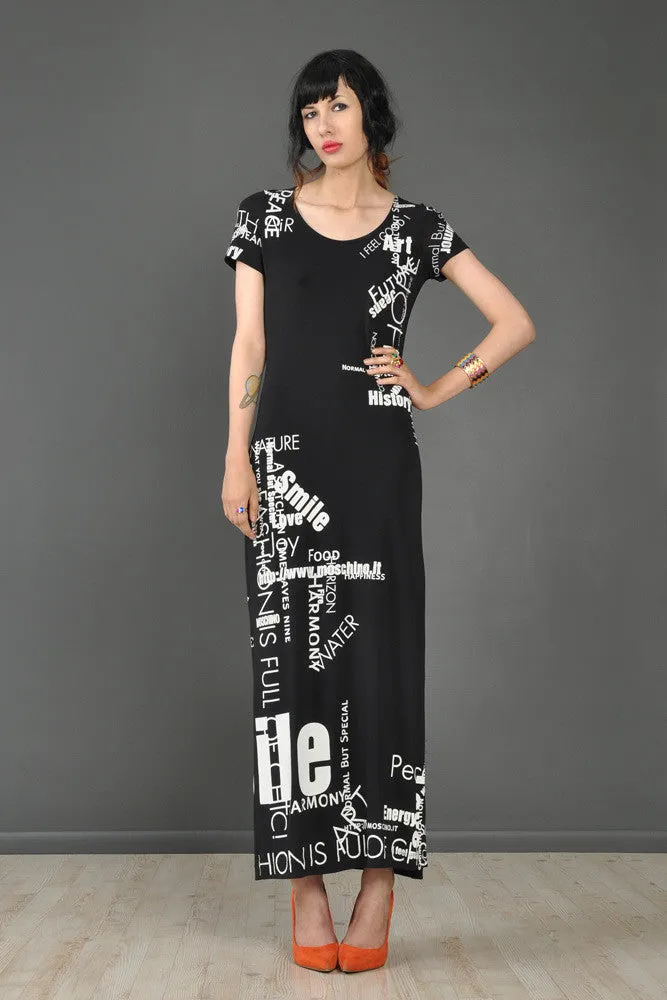 Moschino Positive Energy Text Dress