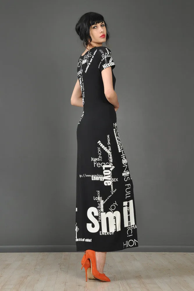 Moschino Positive Energy Text Dress