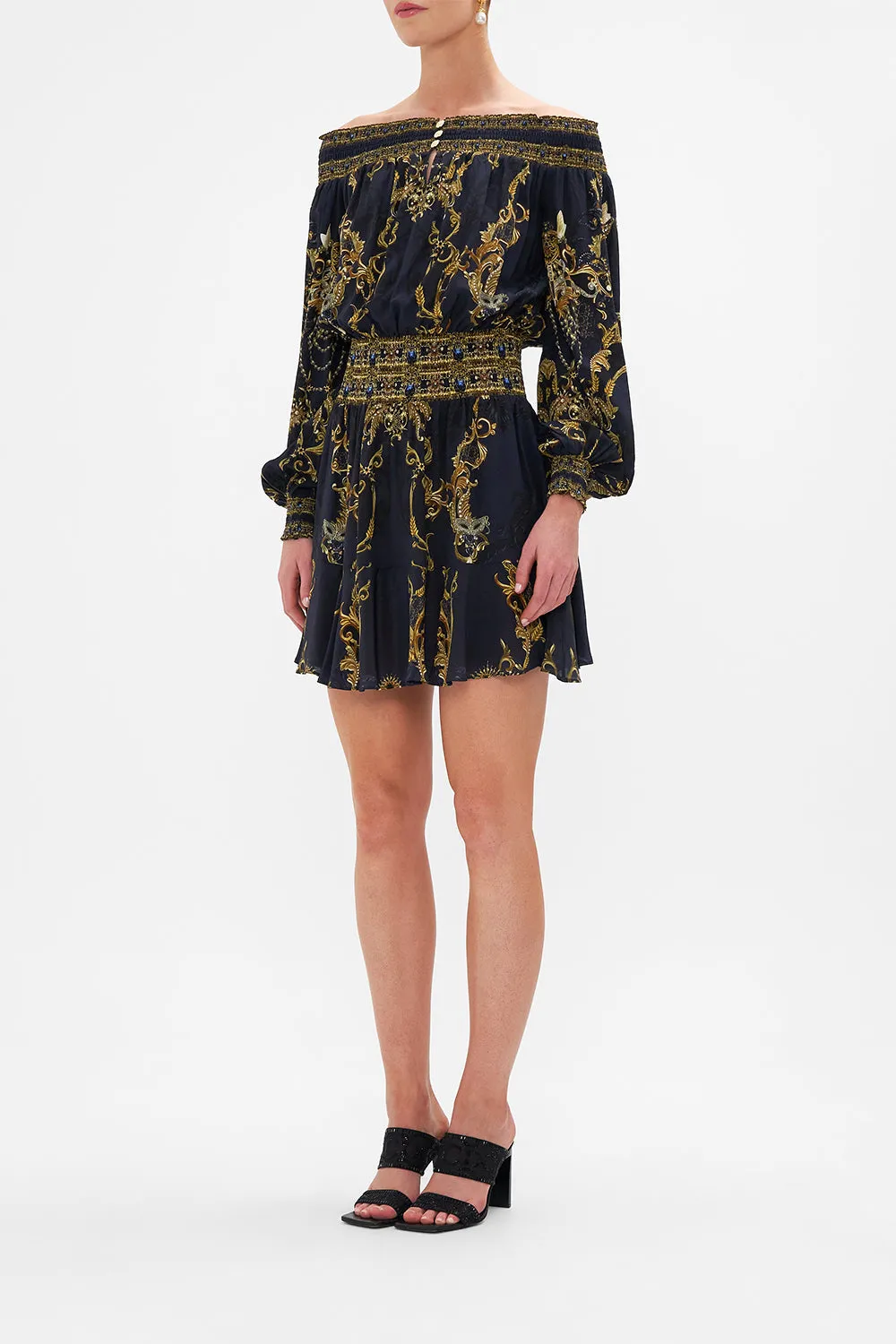 OFF SHOULDER SHORT DRESS MOONLIGHT MELODIES