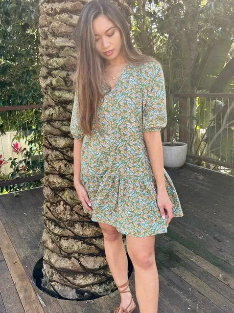 Paloma Green Cotton Dress