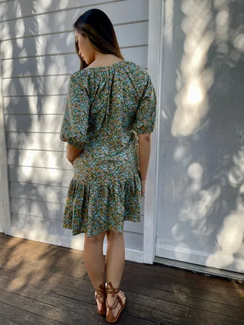 Paloma Green Cotton Dress