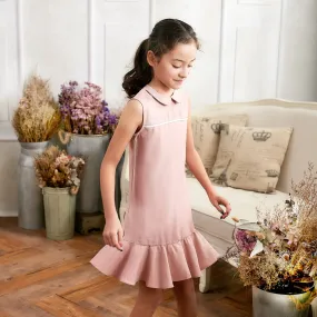 Pink Ruffle Drop Waist Dress (toddler/girl)