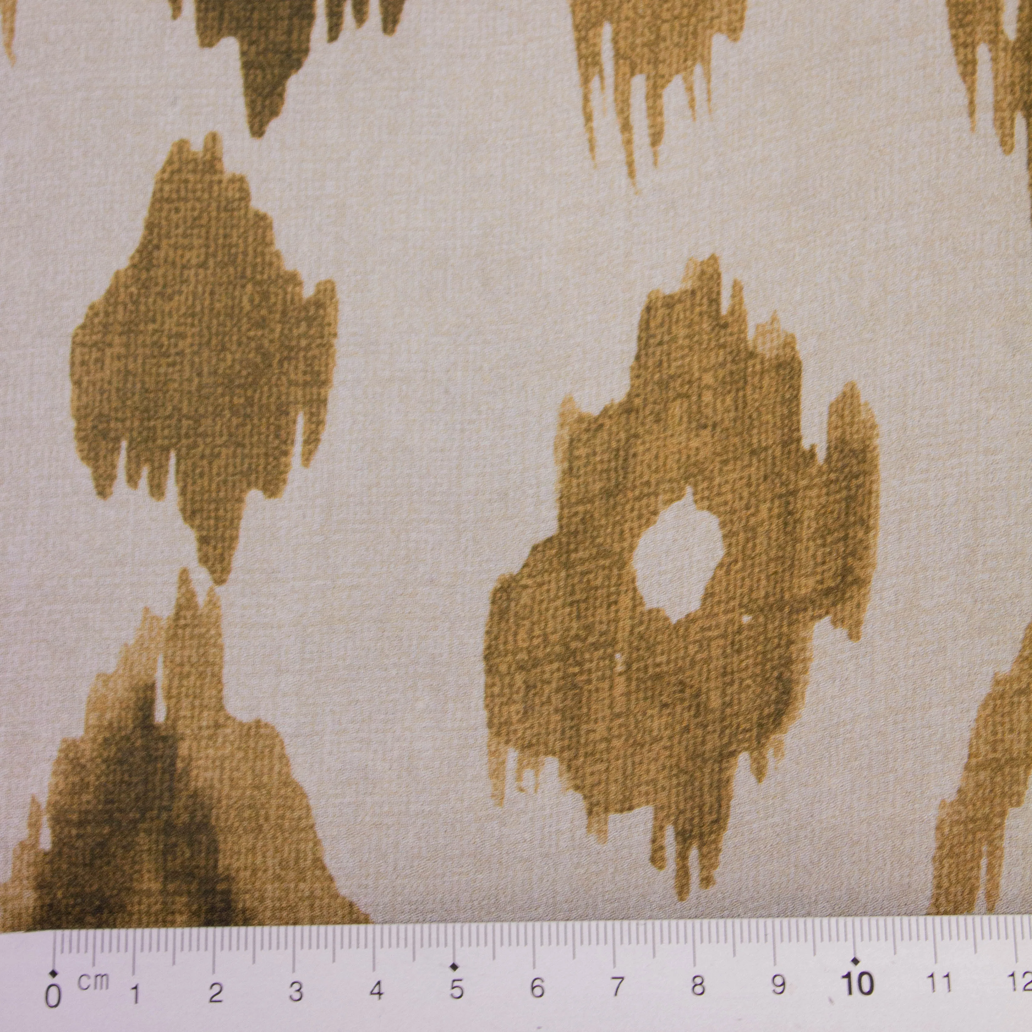 Pol Brown Abstract Viscose Voile