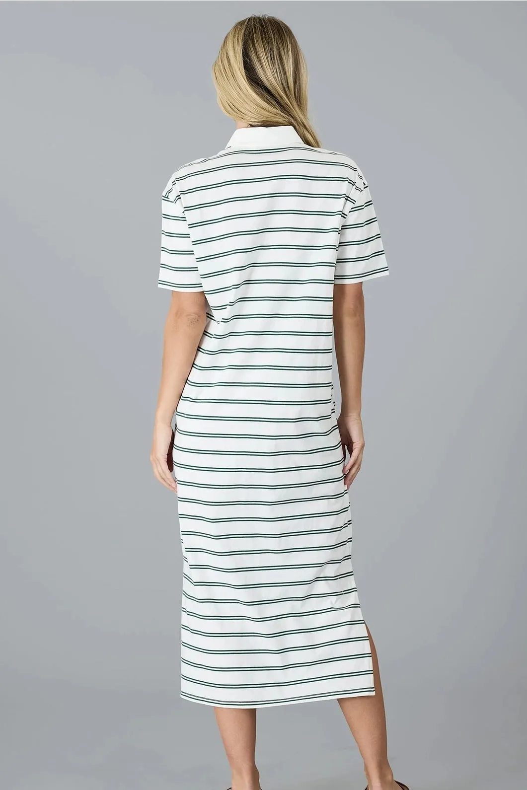 Polo Midi Dress Stripe