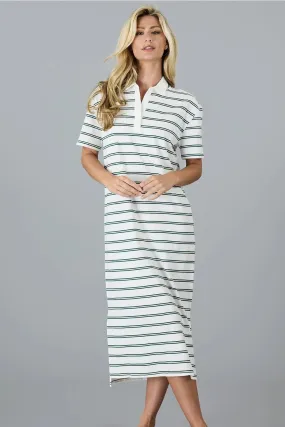 Polo Midi Dress Stripe