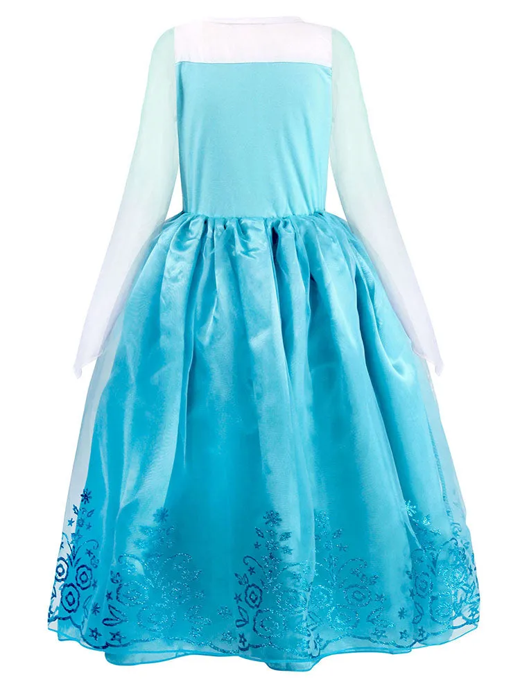 Princess Elsa Dress Theme Character Costume
