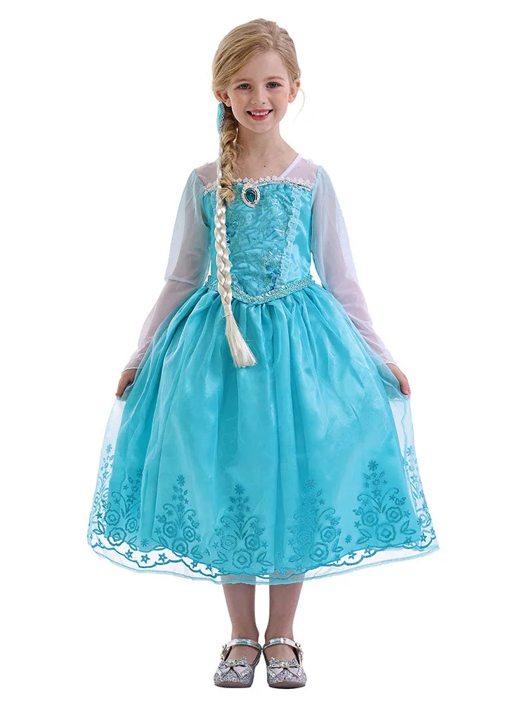Princess Elsa Dress Theme Character Costume