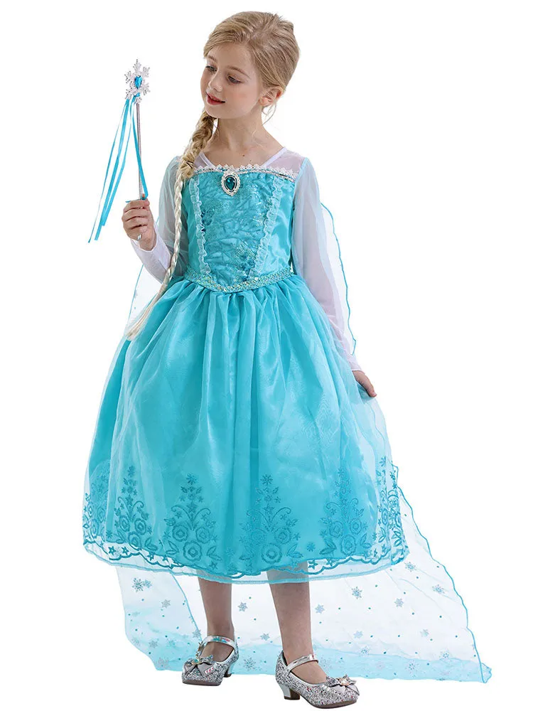 Princess Elsa Dress Theme Character Costume