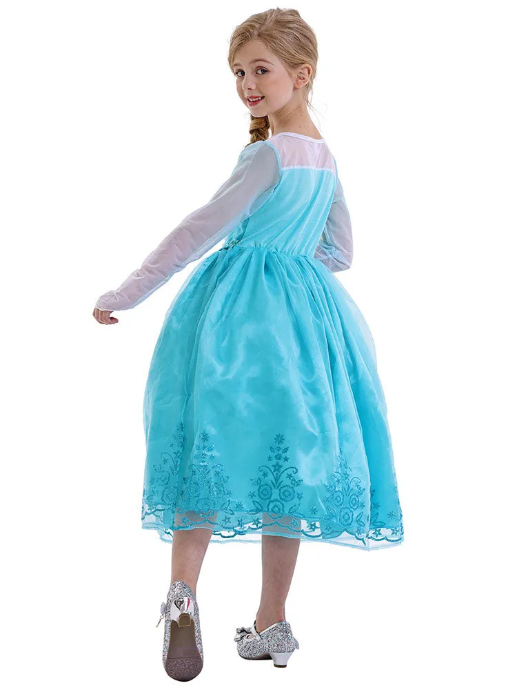 Princess Elsa Dress Theme Character Costume