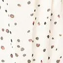 Retro Style Off White & Black Dot Print Midi Dress